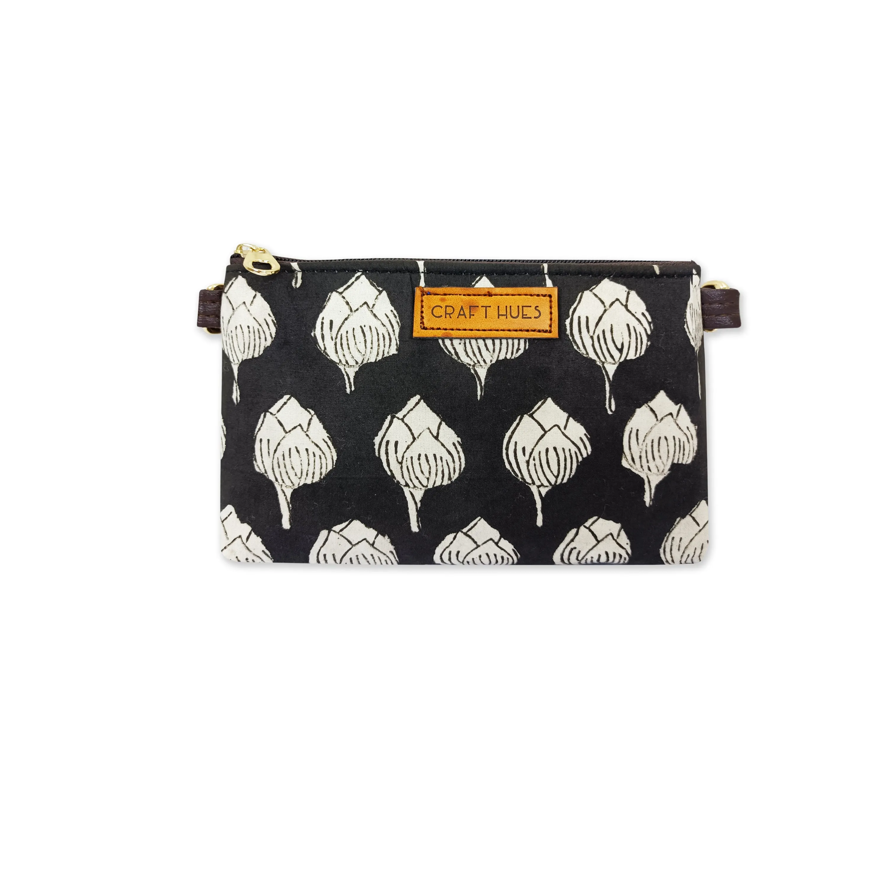 White Lotus Mobile Sling Bag