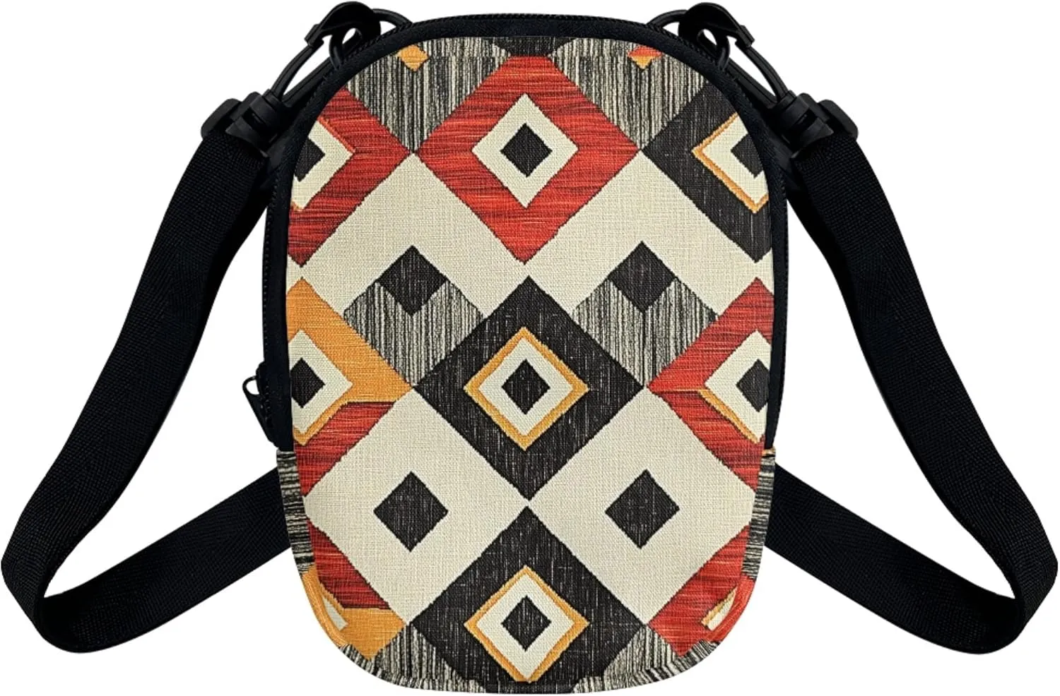 Women Girls Canvas Messenger Bag with Zipper Mini Crossbody Totes for Money Coins Purse Cell Phone Holder