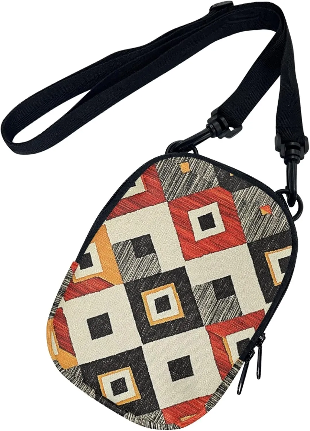 Women Girls Canvas Messenger Bag with Zipper Mini Crossbody Totes for Money Coins Purse Cell Phone Holder