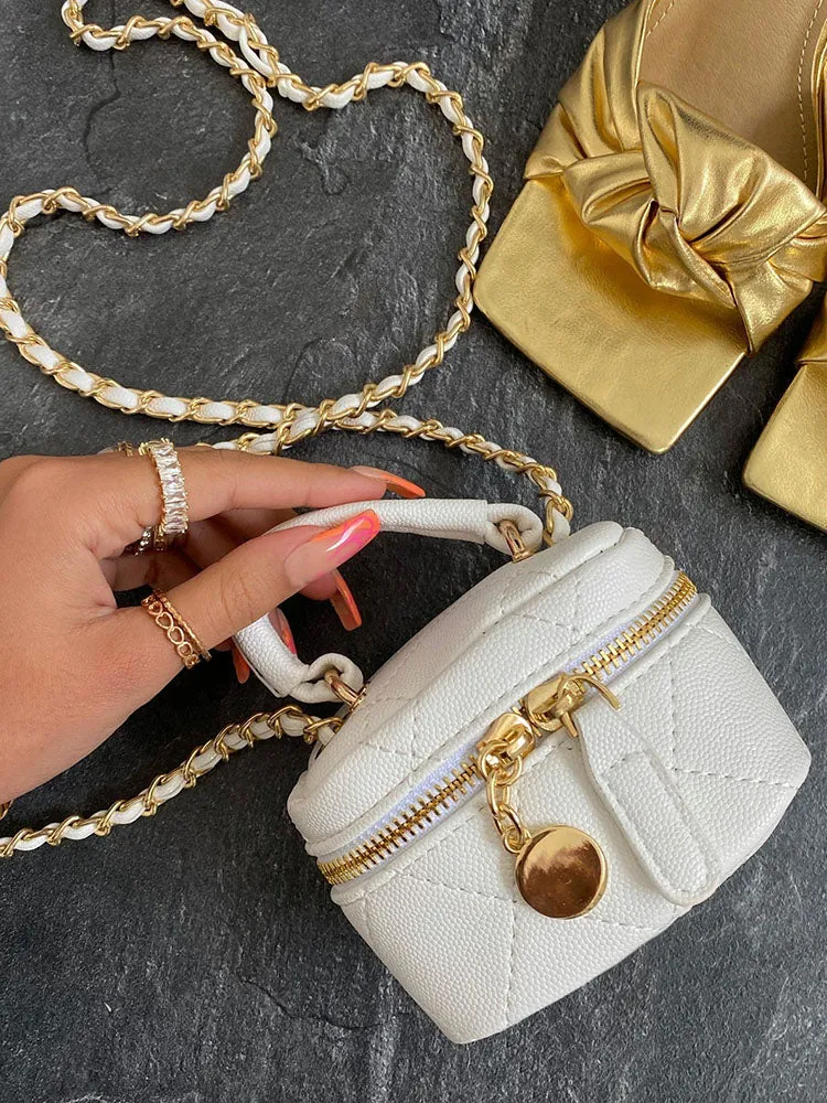 Women's Rhombus Leather Mini Bag