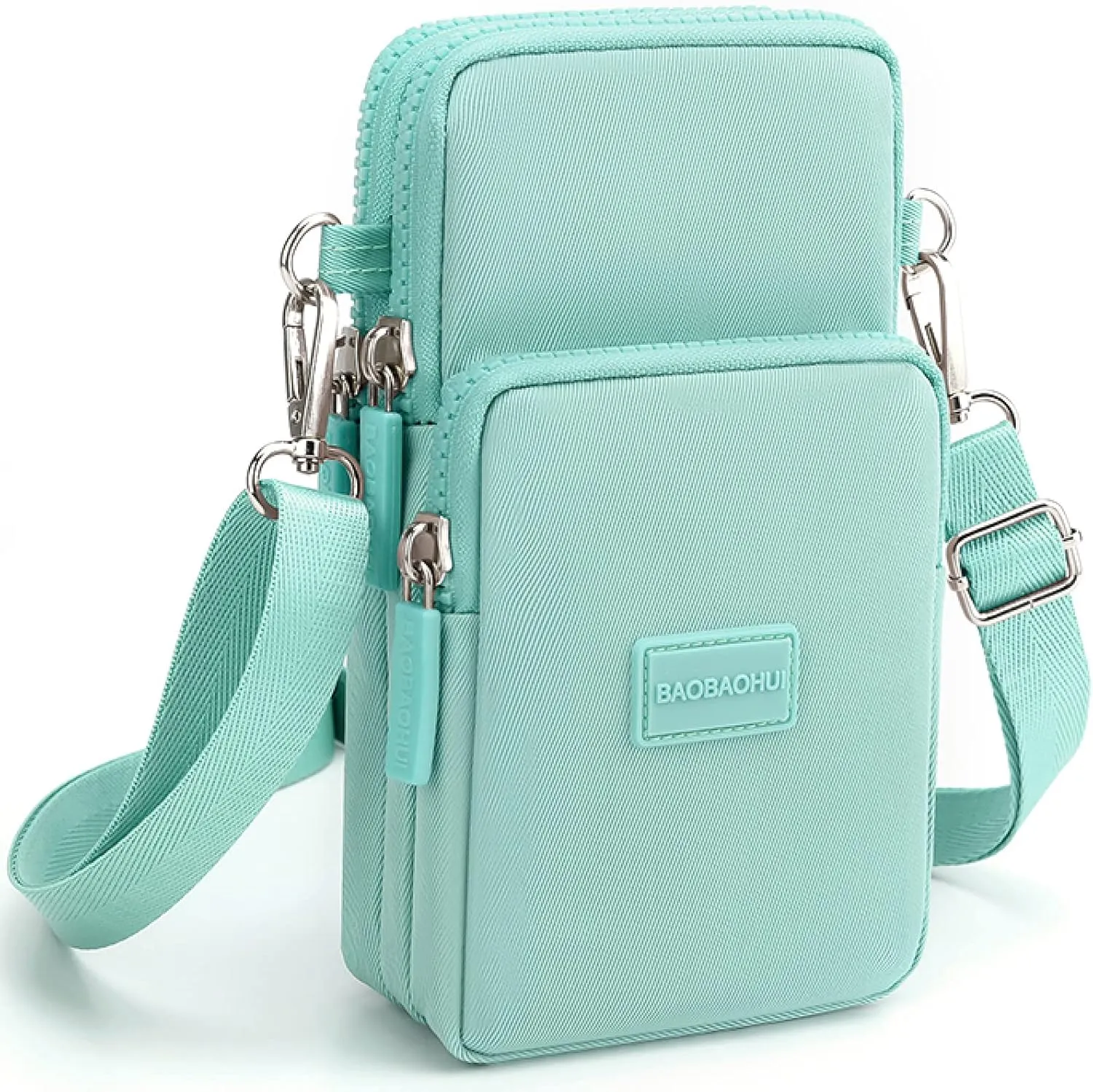 YINHEXI Small Crossbody Bags for Women Trendy, Mini Triple Compartment Cell Phone Crossbody Wallet Purses